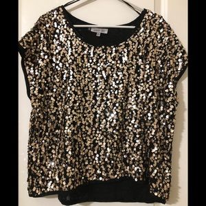 Jennifer Lopez Black with Silver and Gold sequins